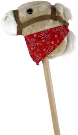 Tachan - Pferdekopf mit Stab - mit Sounds für mehr Realität - Spielzeugpferd für Jungen und Mädchen - Weiß - Höhe 80 cm (CPA Toy Group 7278084)