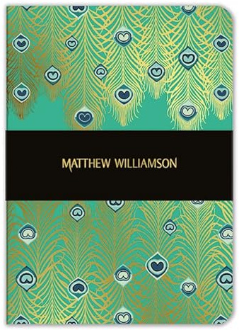 Matthew Williamson Jade Peacock Heart A5 Notebook