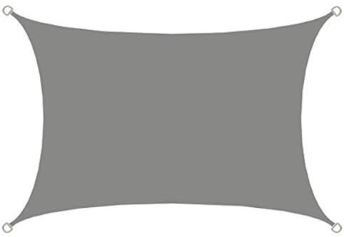 AMANKA 98% UV Schutz: 2x3 Sonnensegel Wasserdicht Rechteckig - Sonnenschutz Balkon - Terrassendach - Sichtschutz Garten - Sonnendach Pergola Pool Trampolin Wohnwagen Sonnenschutz Terrasse Camping Grau