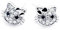 Baobei Frauen Kind Katze Ohrstecker 925 Sterling Silber Blaues Auge Zirkonia Katzen Ohrstecker Eleganter feiner Schmuck für Frauen Mädchen mit Schmuckschatulle