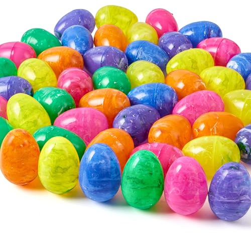 JOYIN 30 PCs Gemalt Jumbo Große Schillernde Ostereier für Kinder Korb Stuffers Füller, Ostern Jagd Spiel, Spielzeug Füllen Leckereien und Ostern Thema Party Favor