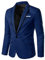2021 Blazer Hombre Chaquetas de Traje Slim fit Blazer de un Pecho Color sólido Negocio Abrigo Talla grande Chaqueta Blazer Esmoquin Traje Casual Abrigos Manga Larga Adecuado Boda Fiesta