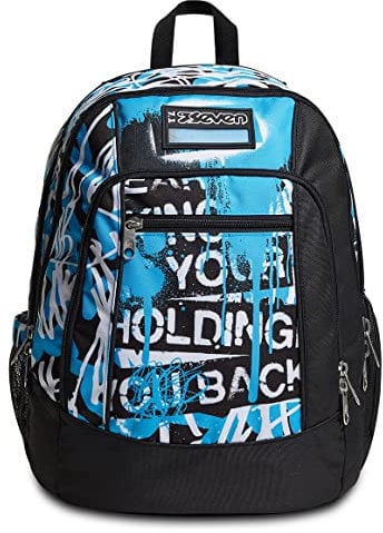 Seven S.p.a. SJ GANG STYLE JAM GANG ZAINO ADVANCED Bambini e Ragazzi, Multicolore, 31 x 43 x 24 cm, 30 lt