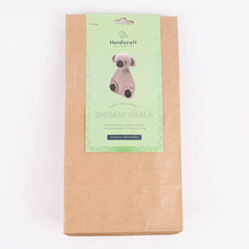 SCHÖNER LEBEN. HardiCraft Häkelset für Kuscheltier Koala Shemar Eco-Friendly grau schwarz mehrteilig