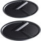 2 x schwarzes Auto-Fronthaubenemblem K-Logo für Kia K5 Forte Rio Optima