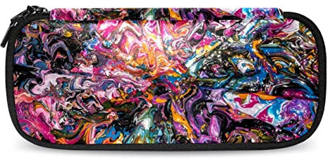 Ölgemälde Kaleidoskop Muster Federmäppchen Große Kapazität Stiftemarker Halter Tasche Box Organizer Tasche Make-up-Tasche für Schule Büro Erwachsene Mädchen Junge