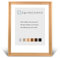 RahmenMax® Luzern Schattenfugenrahmen 50x60 cm aus lackiertem Massiv Holz/Rahmen für Leinwand/Bilderrahmen für Keilrahmen/Leinwandrahmen in Natur - Maßanfertigung möglich