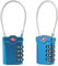 2 Pack Cadenas à Bagages TSA, Diyife Voyage à Combinaison à 4 Chiffres Cadenas à Combinaison de 14 cm de Câble Flexible pour Valise, Sacoche de Bagage, Bleu