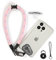 project-cb Dragonne pour téléphone,2 Téléphone Cordon Patch,Dragonne pour clé, AirPods, Appareil Photo,Cordelette de Poignet(Rose, 40cm)