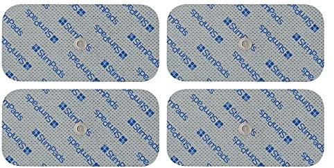 Stimpads Elektroden Pads kompatibel mit Compex-Geräte - 4 50X100mm mit einzelnem 3,75mm Easy Snap EMS und TENS Elektroden - Zertifiziertes Medizinprodukt von Motron NV Klebeelektroden für TENS Geräte
