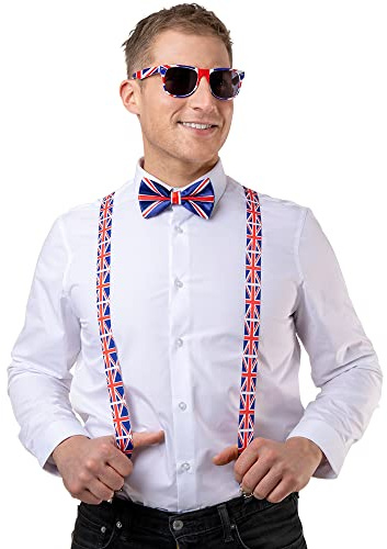 Wicked Costumes Union Jack G.B Kostüm-Set, 3-teilig