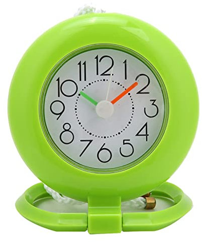 BuyWeek Badezimmeruhr, wasserdichte Duschuhr, Quality Design Badezimmer Uhr aus Kunstoff, Bauernhaus-Regal-Badezimmerdekoration (Grün)