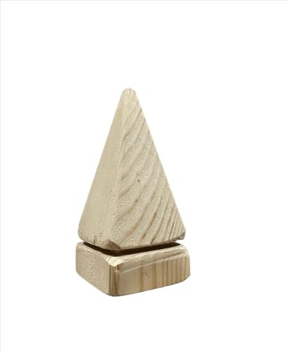 Puntale a Cono per albero di Natale in legno Serval