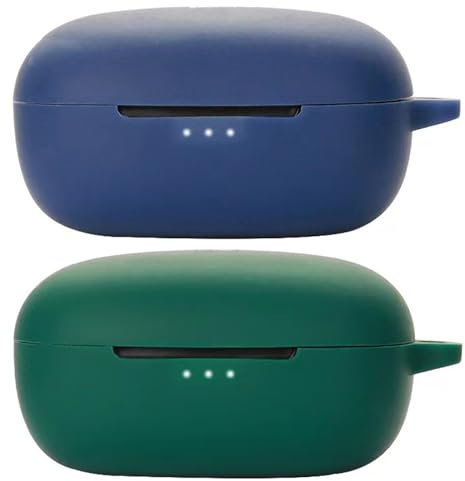 Accdeny Compatible for earFun Air Pro 3 Headphone Case, [Supports Wireless Charging] [Shockproof Protective Case] Silicone Headphone Case (Blue-Green)