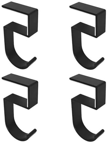 Lunyloer Tisch Handtaschenhalter Haken, 5 StüCk Antirutsch Taschenhaken, Taschenhalter FüR Tisch, Taschen Halterung FüR Schreibtisch BüRo Restaurant Bar(Schwarz)