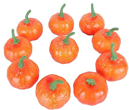 TOPBATHY 20 STK künstlicher Kürbis Mini-Dekor Fälschung herbstdeko Halloween kürbis Halloween-Kürbis-Requisite Kürbis-Dekor Kleiner Kürbis Requisiten Dekorationsmaterial schmücken Plastik