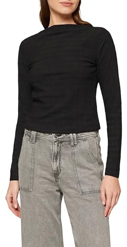 s.Oliver Damen 2156456 Langarmshirt mit Strukturmuster