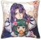 The Apothecary Diaries Anime Kissenbezug Maomao Himmel Fern bedruckt, quadratisch, Plüsch, pelzig, für Zuhause, Sofa, Bett, 45,7 x 45,7 cm