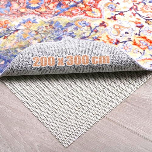 LOPYXBR Antirutschmatte für Teppich 200x300 cm Teppich Antirutschunterlage Zuschneidbare Anti Rutsch Teppichunterlage Teppich Rutsch Stop Teppichunterlage rutschfest für Teppich Schubladen Tablett