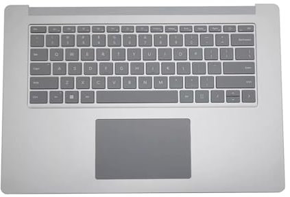 Palmrest Keyboard Touchpad Keyboard for Microsoft Surface Laptop 3/4/5 13.5 15 Keyboard, 1873 1951 Keyboard (13.5‘’ Silvery Keyboard)
