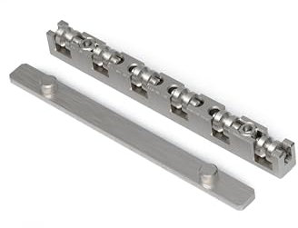 Guyker 42mm Guitar Roller Nut - Titanium alloy Ball Nut Height Adjustable Split Regulation Replacement Parts Compatible with 6 String Start ST Tele TL Style Guitar, TS001