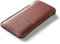 Crazy Horse Craft, Handyhülle für iPhone 16/16 Pro, Classic Brown, Handytasche, mit Kartenfach, Leder Hülle, Handy Tasche Handysocken Etui Card Phone Case Leather Sleeve Cover, Enlarged
