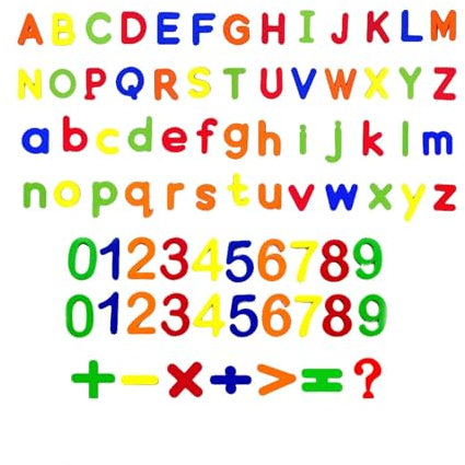 Magnetbuchstaben und Zahlen für Kinder,108 Stück Magnetische Buchstaben und Zahlen Magnetbuchstaben Zahlen Alphabet Magnettafel Kühlschrank Magnete für Früherziehung Kleinkinder Lernen Spielen Mathe