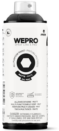 MTN WEPRO Solvent Mate RAL 9005 Negro Cosmos, Spray 400ml