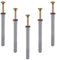 [FIXINGS DIRECT] Power Guard Nylon Hammer Screws | Frame Fixing With Wall Plug Countersunk Head Screw Suitable For Concrete & Masonry | Nylon Screws Zinc Plated Wall Plug Fixings (M6 x 60mm (200))