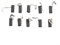1617000525 Lot de 10 balais de charbon compatibles avec perceuse Bosch GBH2-22 GBH2-23 GBH2-24 GBH2-26