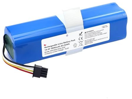 Li-Ionen-Akku, Kompatibel Mit NASTIMA, 14,4 V, 5800 MAh, Li-Ionen-Akku, Kompatibel Mit Eufy, Kompatibel Mit Robovac, L70, Kompatibel Mit Hybrid, T2190 T2190G21, Teilenummer INR18650 M26-4S2P Staubsaug