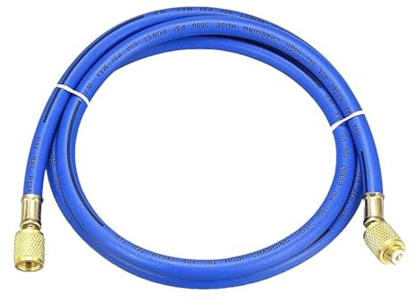 Manguera De Refrigerante Para Aire Acondicionado De Coche,Tubo De Flúor R134a Para Aire Acondicionado De 150 Centímetros - Manguera De Alta Presión Tricolor Para De Refrigerante Con Manómetro