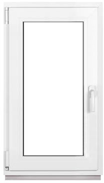 Framex Ventana de plástico blanco ancho x alto 60 x 100 cm (600 x 1000 mm) 3 compartimentos (32 mm) giratorio inclinación DIN izquierda – Premium – Todos los tamaños