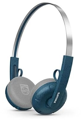 Philips Century 2000 Series Wireless On-Ear Kopfhörer TAH2000TL/00 The Ringo | Retro Bluetooth 5.4 Kopfhörer mit 26h Spielzeit, Multipoint, Mikrofon, On-Ear-Steuerung & Ersatzkissen