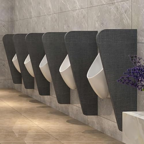 WC Trennwand An Der Wand Montierte Urinal-Trennwand, Sichtschutz For Herrentoiletten, Urinal-Schallwand For Erwachsene, Wasserdichte Trennwand For Hotels/öffentliche Toiletten, For Schulen(3Pcs)