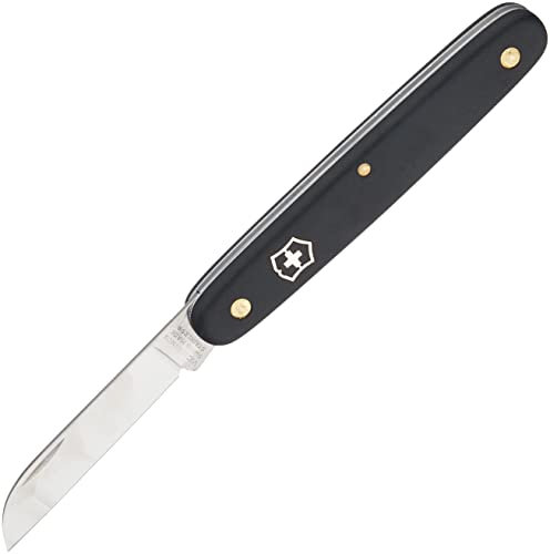 Victorinox 3.9050.3 Floral Knife with Straight Blade 55mm in Black