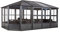 ShelterLogic Sojag Alu Pavillon Kaltwintergarten Charleston 1218 | Anthrazit | 384x594x281 cm