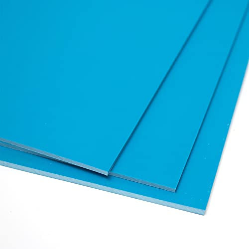 Artway Weich Geschnittenes Polymer A4 Blätter - Traditionelle Lino Alternative - Ideal für Druckgrafik/Linoldruck - Packung mit 3 Blättern - Blau