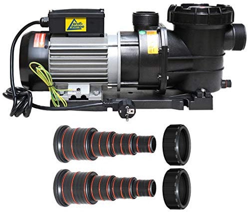 Schwimmbadpumpe Poolpumpe - Filterpumpe Schwimmbad/Swimmingpool, energiesparsam zuverlässig und effektiv, leichte Filterreinigung (POOL-STAR-1100W)