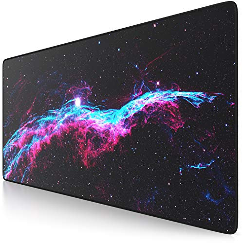 TITANWOLF - XXL Speed Gaming Mouse Pad Mouse Mat - Extra Large 900 x 400 x 3mm - Water-Resistant Mousepad with Non-Slip Rubber Base - Smooth Cloth Surface – STARS
