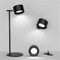 Feallive Schreibtischlampe LED Dimmbar, Tischlampe LED mit Ladefunktion, Abnehmbare Wandlampe 360° Rotation 3 Helligkeitsstufen 3 Farbtemperaturen Touch-Steuerung Leselampe (Schwarz)