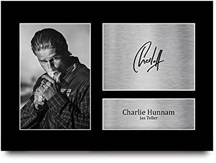 HWC Trading A4 Charlie Hunnam Sons of Anarchy Jax Teller Geschenke Gedruckt Signiert Autogramm Bild Für Fernsehshow Fans