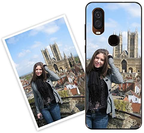 Sunrive Personalisierte Hülle kompatibel mit Motorola One Vision Silikon,Transparent Handyhülle Benutzerdefiniert Weicher Etui mit Eigenem Foto Bild Text Individuelle
