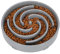 LEACOOLKEY Large Slow Feeder Dog Bowl,Maze Interactive Slow Eating Bowl,Anti Gulping Healthy Eating,Stop Bloat Slow Down Feeding Dishes for Medium/Big Dogs(Light gray)