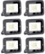 bapro 6x 20W 2000LM Projecteur LED Lumières Extérieures, 6000K Super Lumineux Blanc Froid Lampe Projecteur Spot LED Puissant, Projecteur LED Extérieur IP65 Etanche