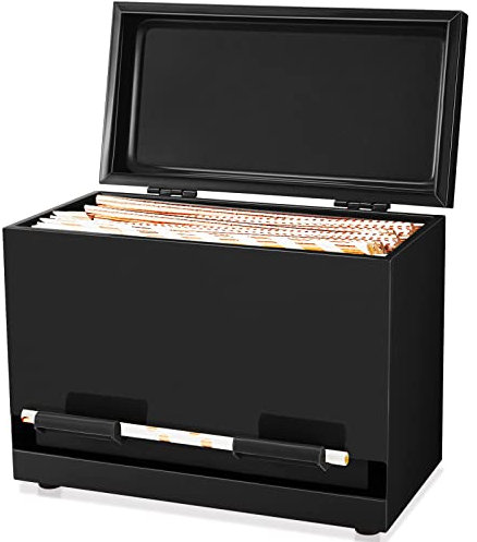 Strohhalm-Spender für Theke, 24 x 19 x 11 cm, Kunststoff, Trinkhalm-Spender, Organizer mit Deckel, Dosenhalter, 200 Strohhalme für Küche, Restaurant, Bar, 1 Stück