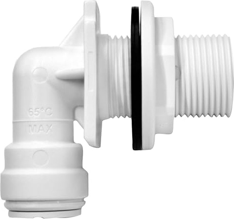 John Guest Speedfit Bulkhead Elbow 15mm x 3/4
