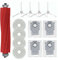 Moupaa Lot de 13 Accessoires de Rechange pour aspirateur Robot Roborock P10/Roborock Q Revo, 1 Brosse Principale, 4 brosses latérales, 4 Sacs à poussière, 4 serpillères