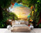 Papier Peint Panoramique Animaux De La Jungle Papier Peint Intissé 3D Tapisserie Poster Decoration Murale Chambre Salon
