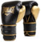 Everlast Powerlock 2R 12oz Boxhandschuhe Gold/Schwarz, für Boxsack, Pratzen & Sparring, mit Turnback-Handgelenkstütze, 4-lagiger Schaum – Original Everlast Ausrüstung